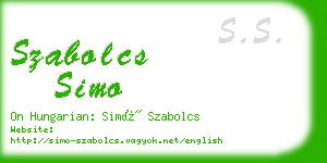 szabolcs simo business card